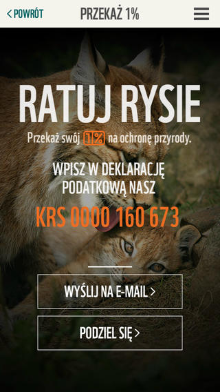 Aplikacja WWF - Ratuj Rysie