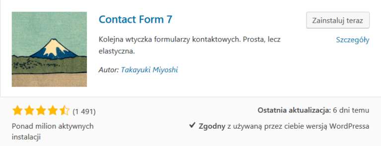 Contact Form 7 - formularz dla WordPressa