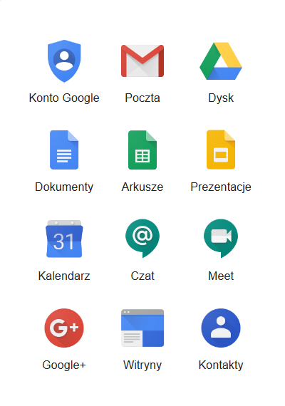 Aplikacje Google