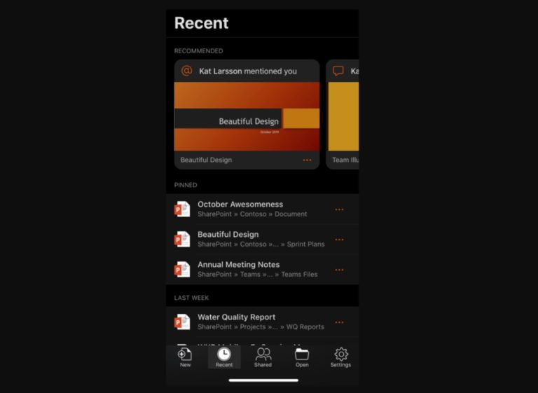 Aktualizacja Office w iOS – dark mode dostępny