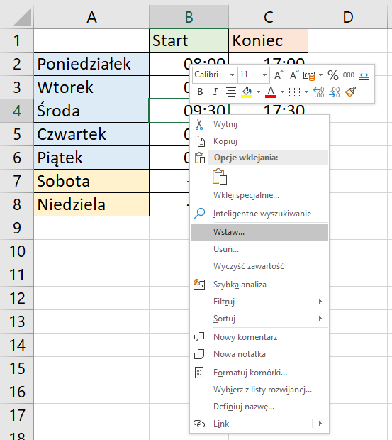 Excel - poradnik dla początkujących
