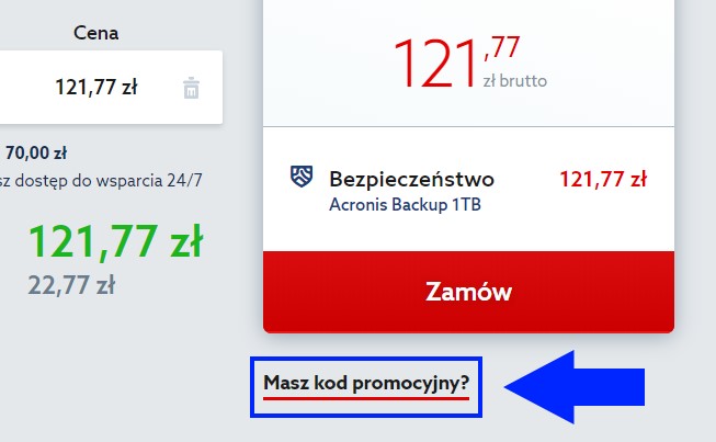 Acronis Backup zniżka promocja