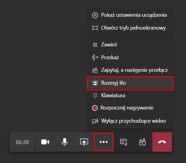 Jak rozmyć tło podczas wideokonferencji w Microsoft Teams?