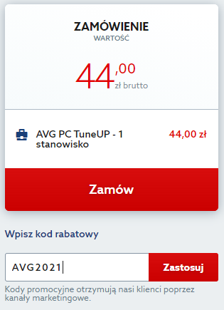 Kod rabatowy na AVG PC Tuneup. Skorzystaj z zniżki i przyspiesz swój komputer taniej.