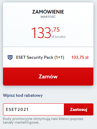 Kod rabatowy na antywirus ESET. Skorzystaj z zniżki i chroń komputer taniej.