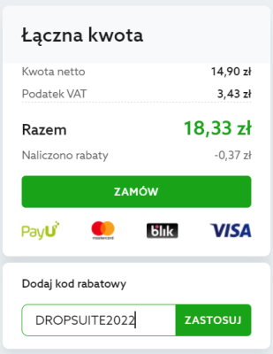 Kod rabatowy na Dropsuite Backup poczty