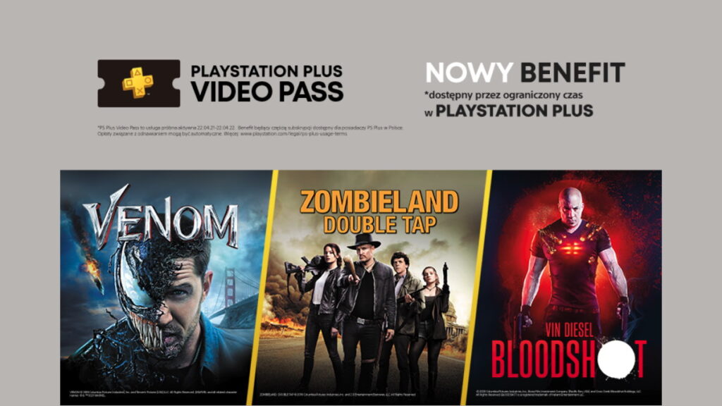 Darmowe filmy przez rok w PlayStation Plus Video Pass