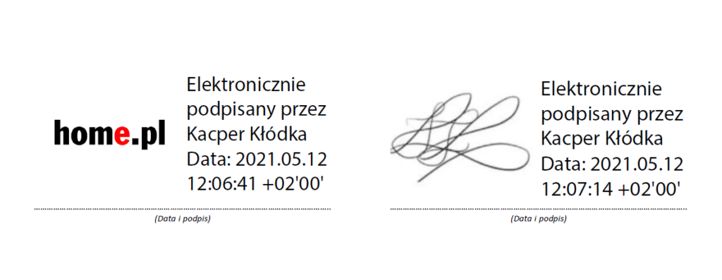 Graficzny element w podpisie elektronicznym SimplySign