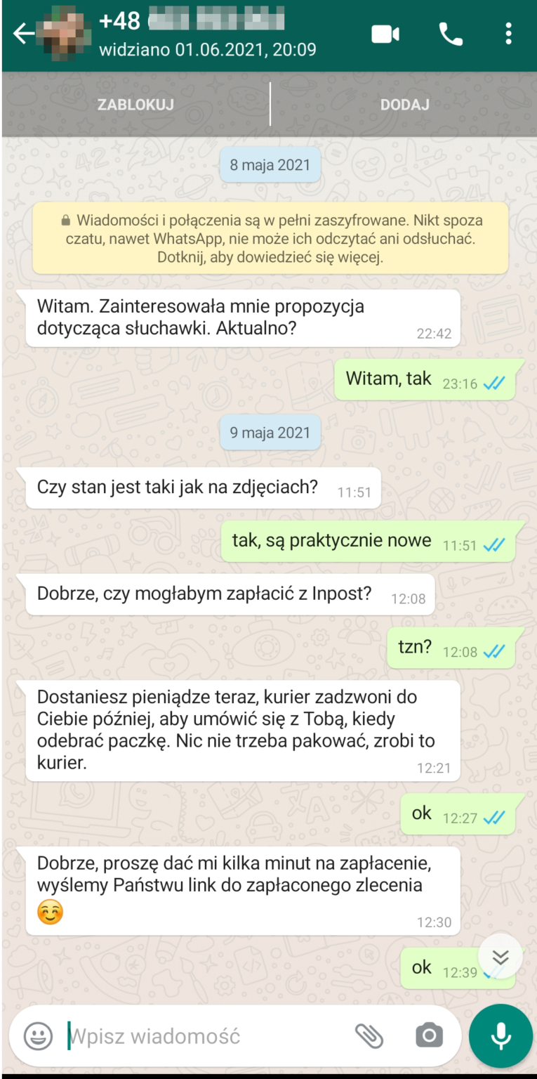 Oszustwo Na Olx Z Użyciem Whatsapp Jak Chronić Swoje Dane 1188