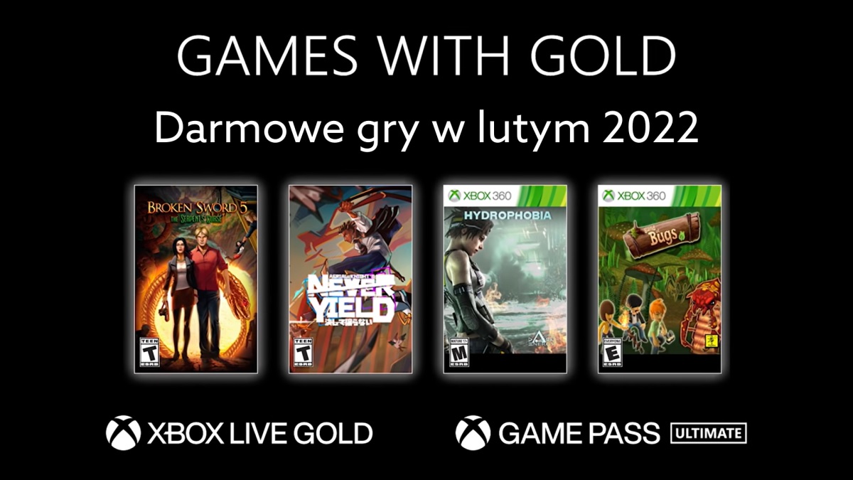 Internationale bioscoop Ijveraar Darmowe gry na Xbox: luty 2022. Games with Gold w tym miesiącu