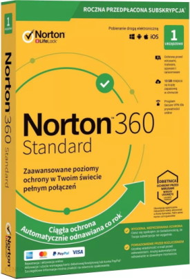 Program antywirusowy Norton 360 na 1-10 urządzeń.