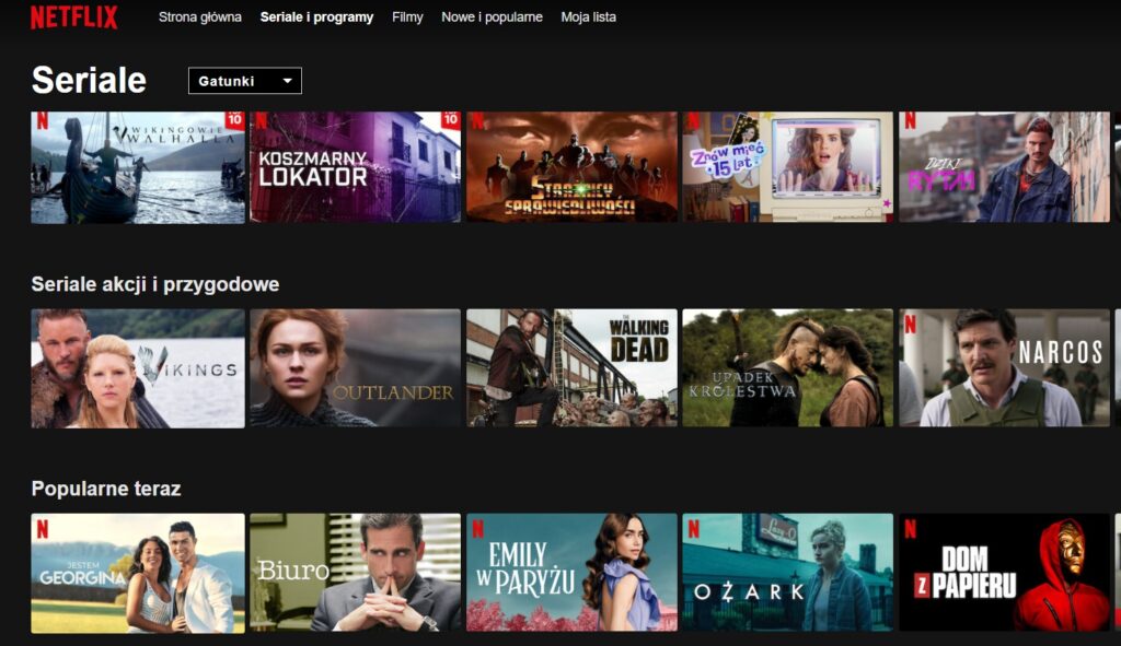 Lista najlepszych seriali na Netflix