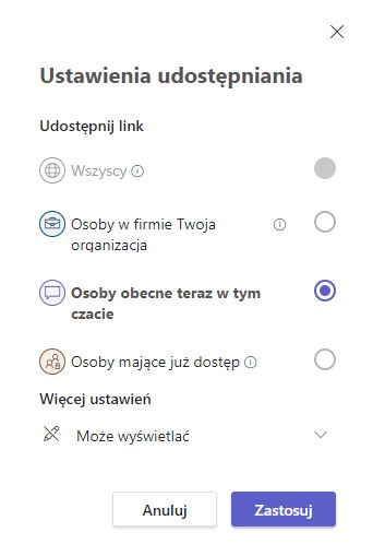 Zarządzanie dostępem Microsoft Loop