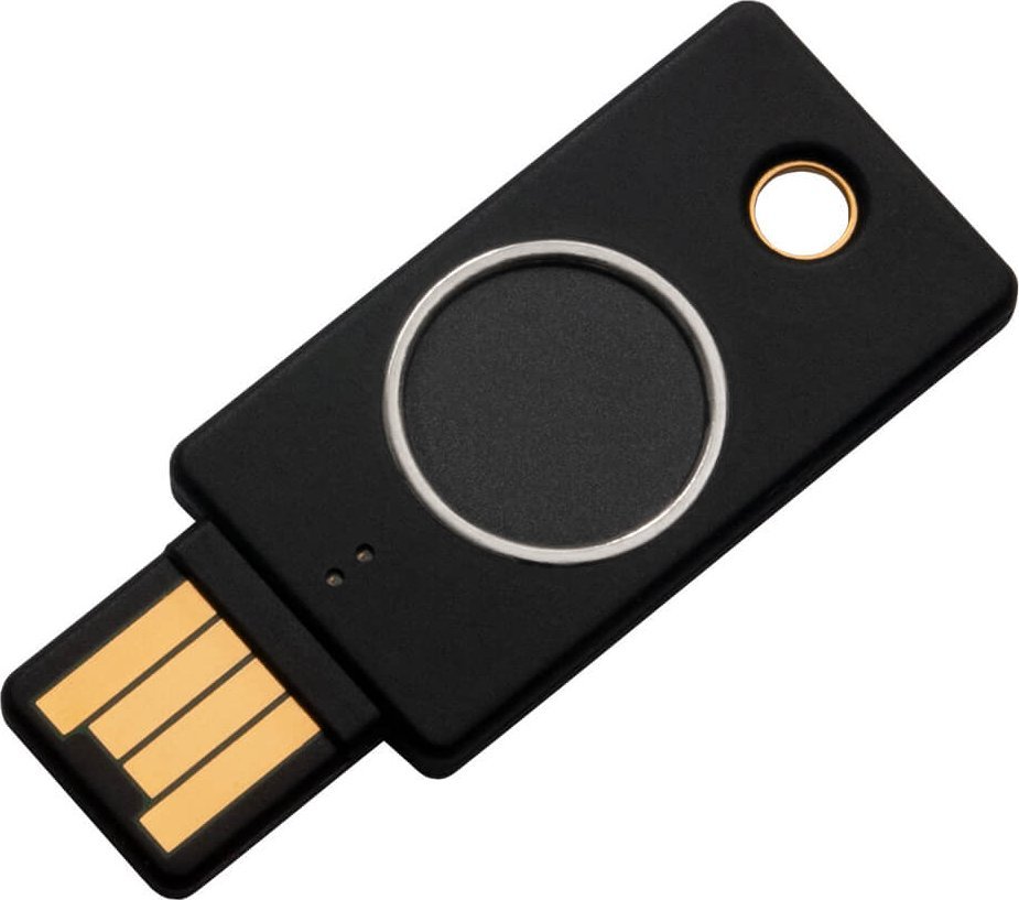 Czym są klucze U2F? YubiKey BIO z biometrią.