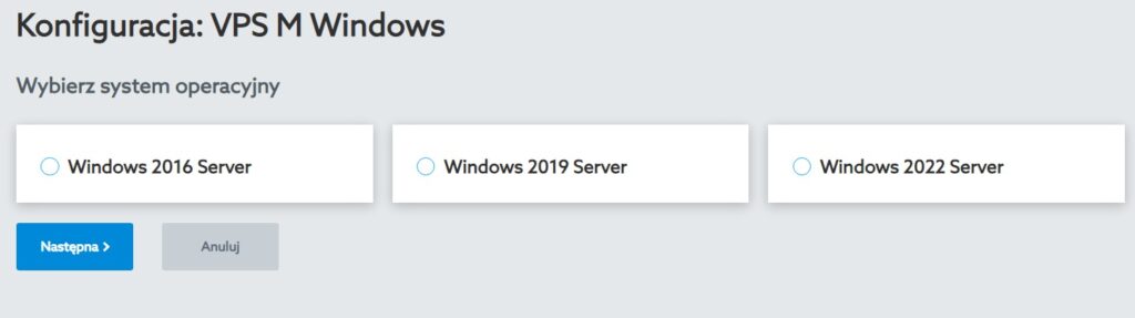 Instalacja systemu Windows Server w home.pl za pomocą panelu klienta.