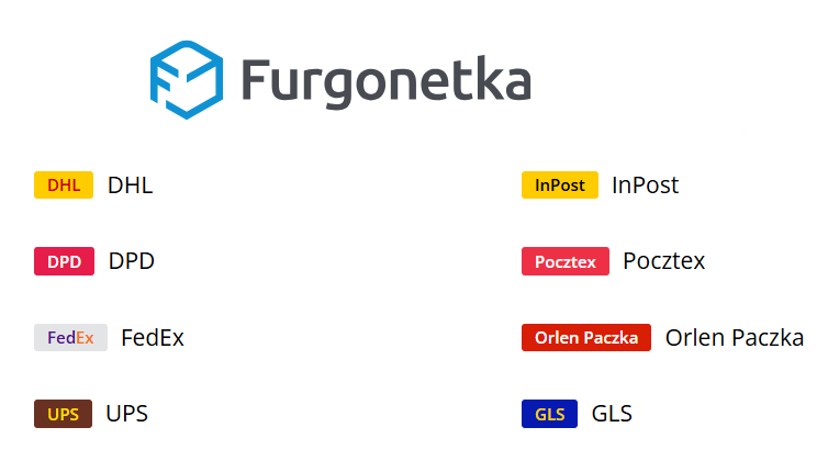 Przykłady wybranych firm logistycznych dostępnych w serwisie Furgonetka